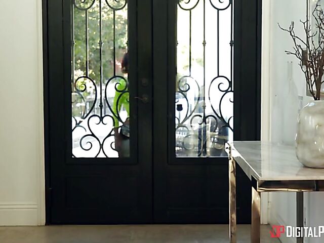 Red Light Arena interracial FFM sex with Janice Griffith and Demi Sutra