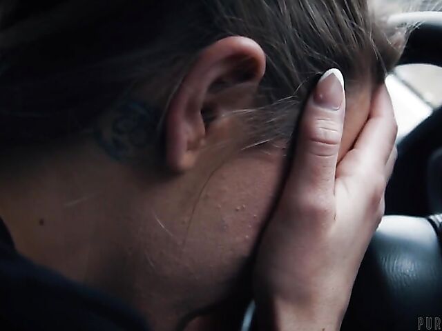 Rough fuck after car accident with Adira Allure