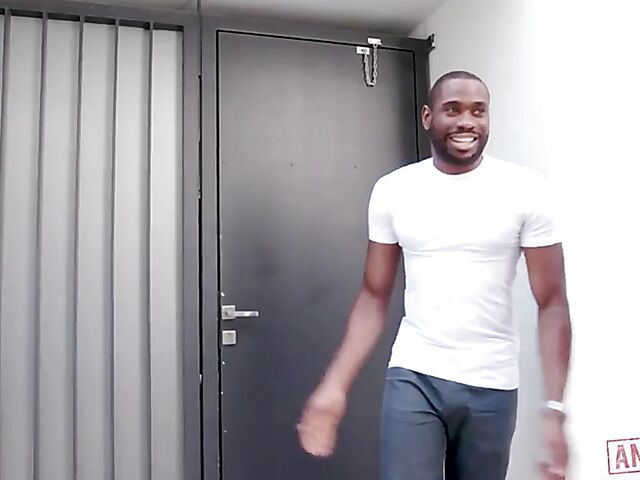 Red-haired schoolgirl Linda Sweet is ready for Interracial double anal with 4 big black cocks