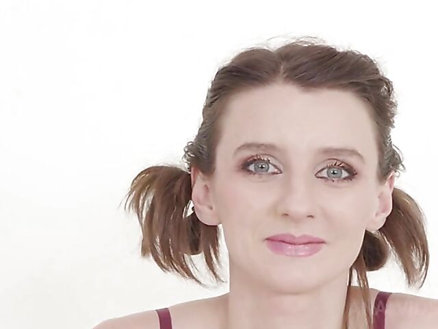 Pauline Cooper's first interracial casting with blowjob and doggystyle