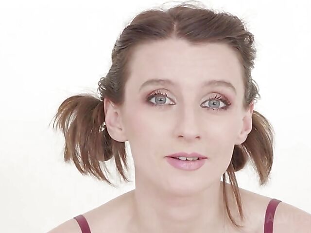 Pauline Cooper's first interracial casting with blowjob and doggystyle