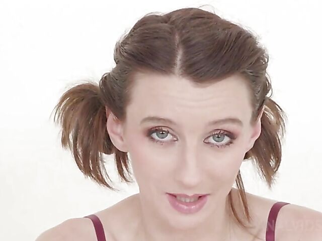 Pauline Cooper's first interracial casting with blowjob and doggystyle