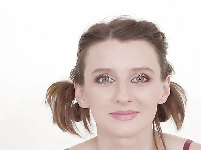 Pauline Cooper's first interracial casting with blowjob and doggystyle