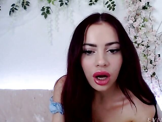 Beautiful Sabina Rouge's solo webcam show from home during the lockdown