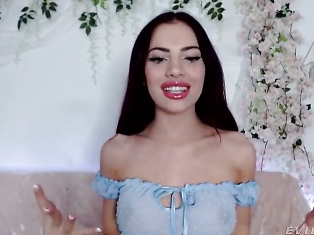 Beautiful Sabina Rouge's solo webcam show from home during the lockdown