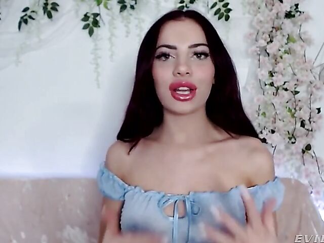 Beautiful Sabina Rouge's solo webcam show from home during the lockdown