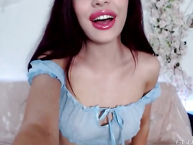 Beautiful Sabina Rouge's solo webcam show from home during the lockdown