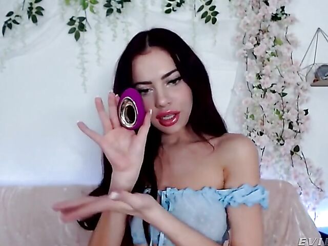 Beautiful Sabina Rouge's solo webcam show from home during the lockdown