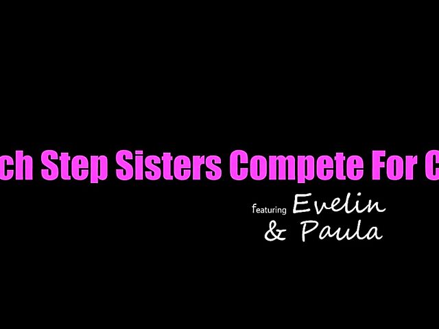 Fantasy family threesome with bad step sisters Evelin and Paula Lee