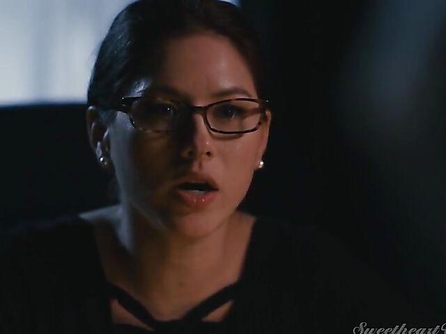 Kinky lesbian headmistress Helena Locke spanks and licks redhead Penny Pax