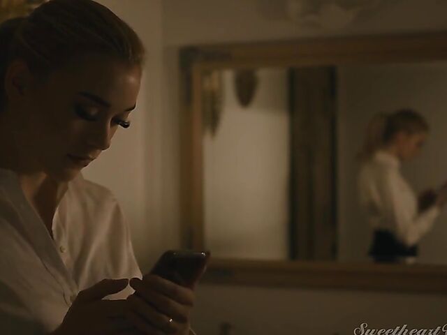 Kinky lesbian headmistress Helena Locke spanks and licks redhead Penny Pax