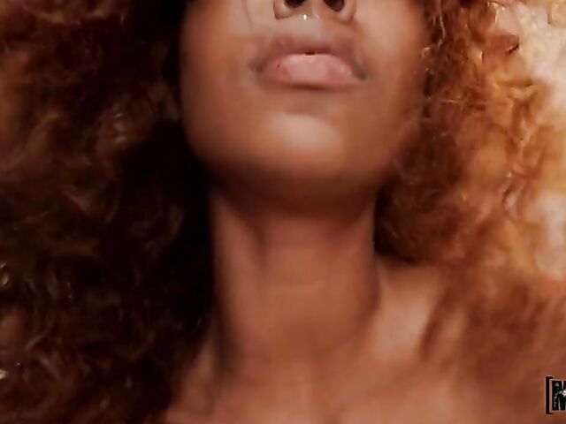 Brixley Benz - Ebony POV anal after playing cards with a white guy