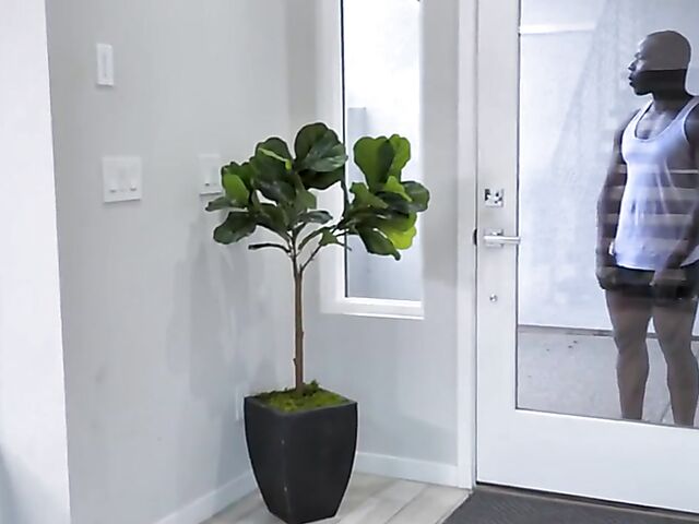 Sheena Ryder - White fitness MILF interracial workout in blue leggings