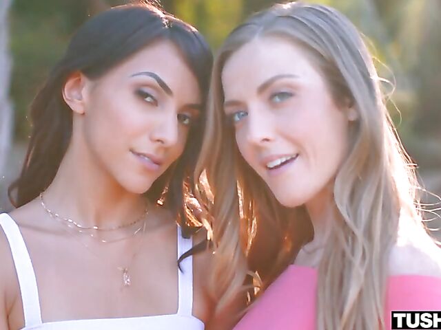 Two girls anal compilation by Tushy Raw