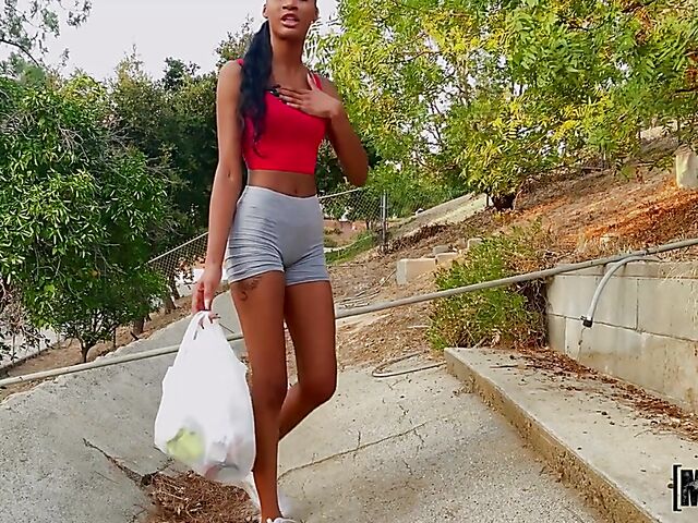 Isla Biza - Slim black girl POV with a fat white cock