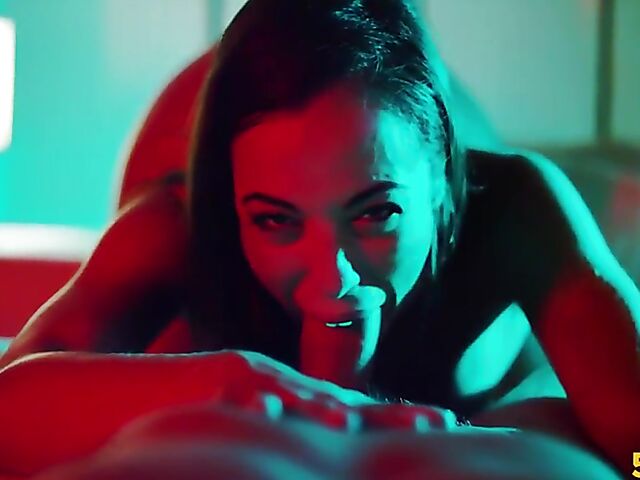 Hot girl Anastasia Brokelyn shows off her body and fucks in the bedroom