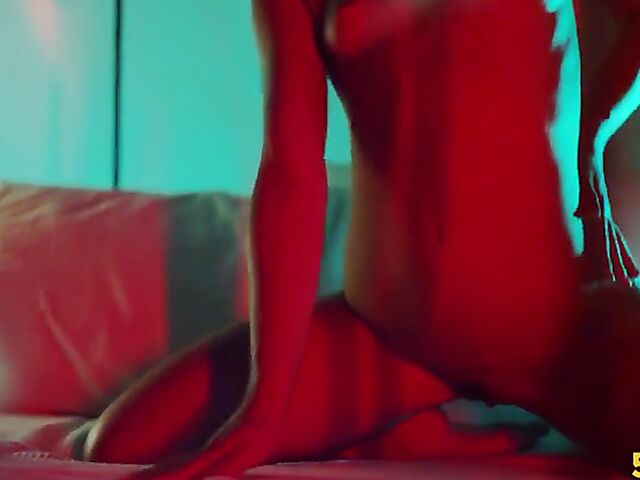 Hot girl Anastasia Brokelyn shows off her body and fucks in the bedroom