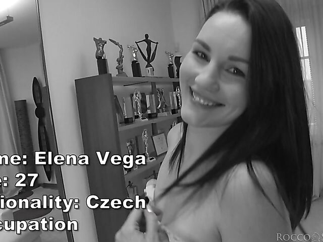 POV Rocco Siffredi casting with Elena Vega who loves sucking his cock and eating his ass