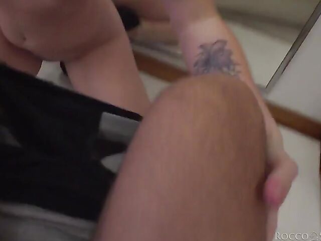 POV Rocco Siffredi casting with Elena Vega who loves sucking his cock and eating his ass