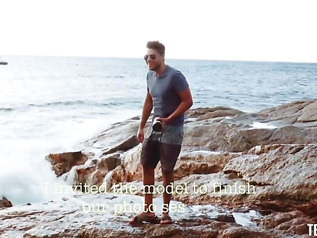 Photoshoot sex on the beach with lovely brunette Anya Krey