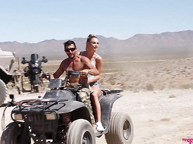 Emma Hix & Tommy Gunn - Step dad and daughter military training and fuck in the desert