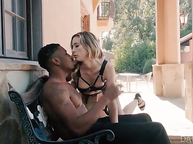 Skinny white babe in lingerie Aiden Ashley looking for interracial sex