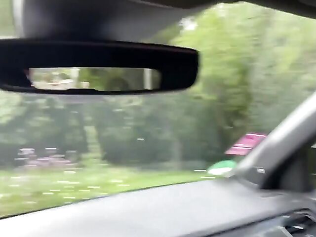 Euro hitchhiker Eveline Dellai gets picked up for interracial outdoor anal