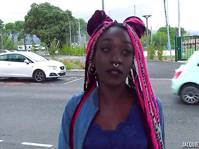 Black girl white cock interracial fucking with a skinny pierced woman from Martinique called Lyna