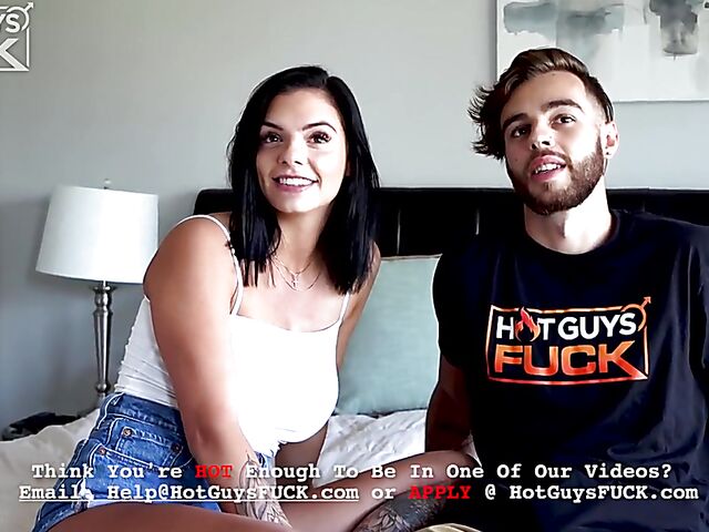 Fake boobs brunette Desiree Nevada having sex with a hot guy