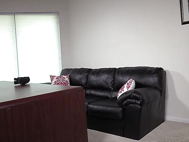 24-year-old good looker Angel is ready for her first anal casting