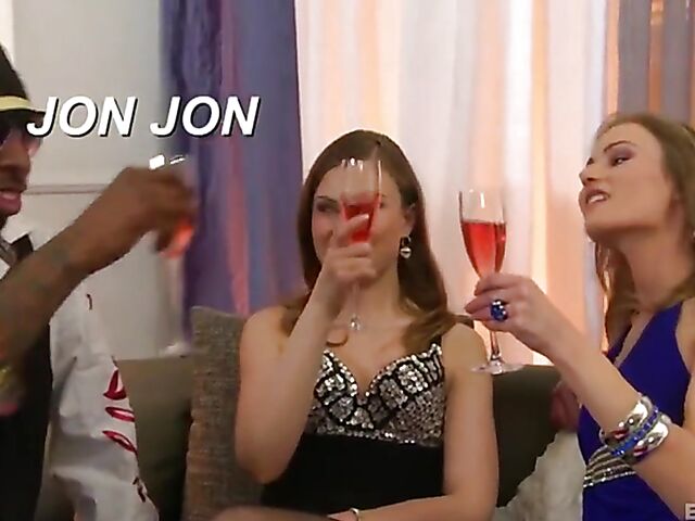 Interracial anal threesome parties with horny white women