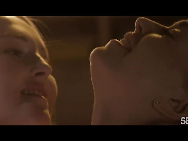 Lena Love & Lovita Fate - Elegant blonde lesbians stockings sex in the evening