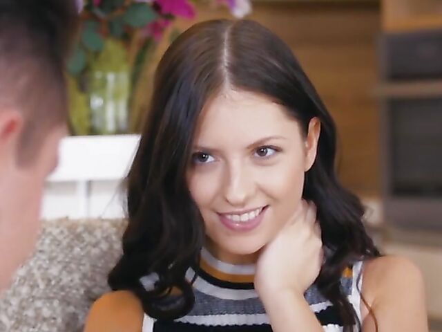 Rebecca Volpetti and her lovely stepmom Shalina Devine sharing cock