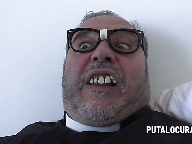 Ugly perv priest Torbe and chubby latina schoolgirl Quetzal