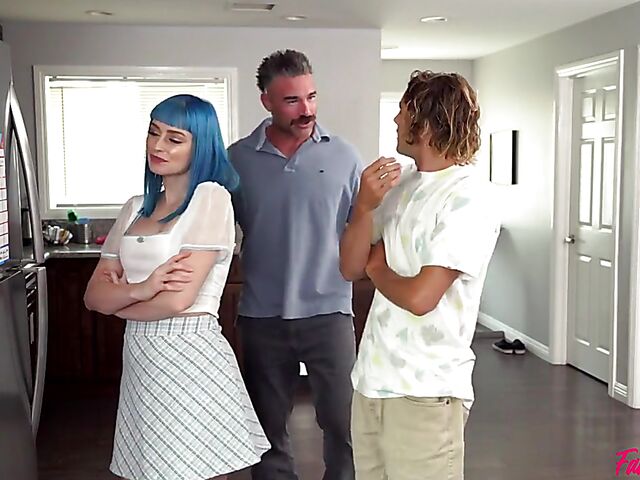 Old young swingers family fantasy with Jewelz Blu and Kit Mercer