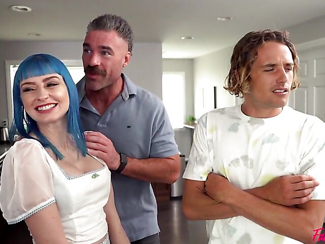 Old young swingers family fantasy with Jewelz Blu and Kit Mercer