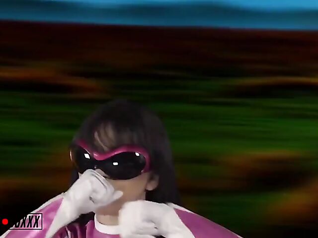 Power Ranger Julz Gotti fucks in boots and shades in this cosplay XXX parody