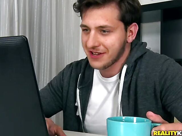 Mea Melone caught masturbating on webcam and fucked for real