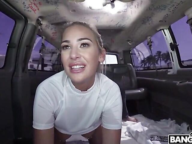 Surfer girl with pierced nipples Jordan Maxx gets picked up in Miami