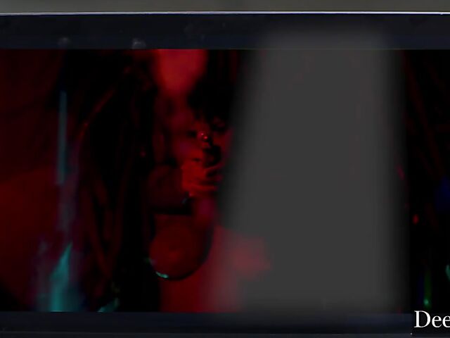 Suspended Adriana Chechik anal bondage with Seth Gamble