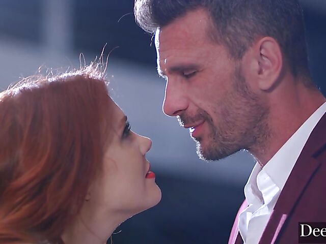 Suspended Adriana Chechik anal bondage with Seth Gamble