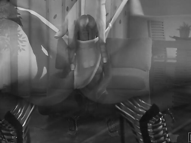 Lovely secretary Anya Krey changes panties and masturbates in front of you