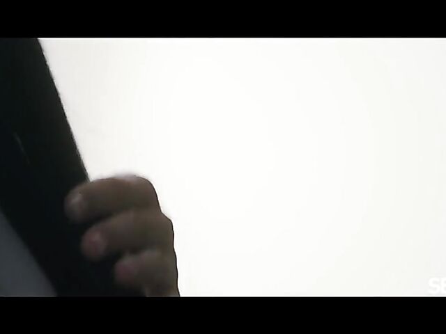 Sensual morning wake up with skinny small tits brunette Jenny Doll