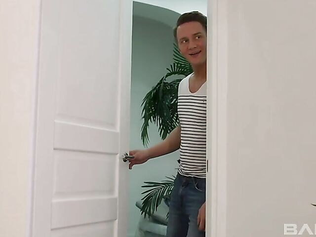 One guy and two girls anal in mini skirts