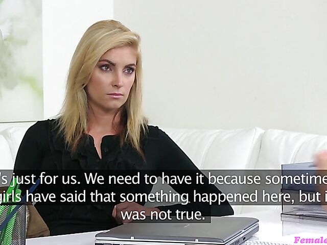 Female agent casting lesbian compilation