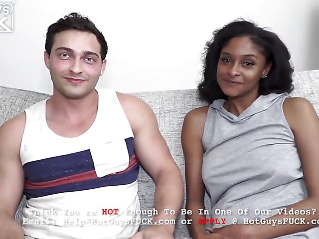 Kourtney Harris & Joe Mason - Interracial couple making hot love