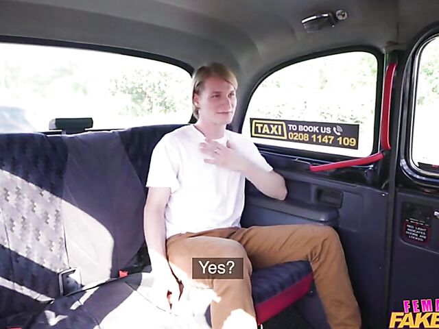 Boy's taxi sex experience with MILF cab driver Billie Star