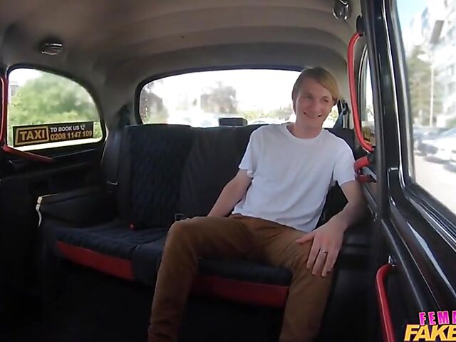 Boy's taxi sex experience with MILF cab driver Billie Star