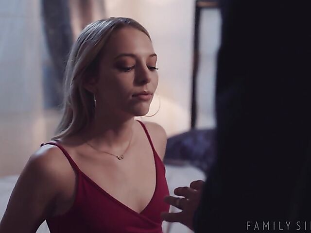 Step daddy's girl with tiny tits Lily Larimar has the pleasure of fucking his cock