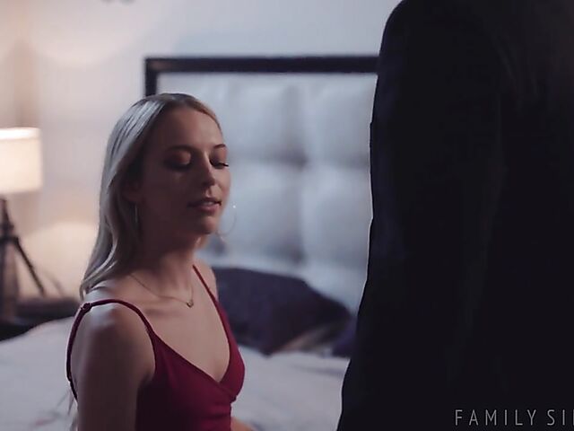 Step daddy's girl with tiny tits Lily Larimar has the pleasure of fucking his cock